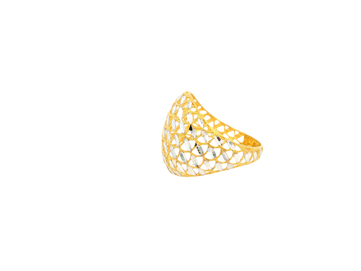 22K Yellow + White Gold Ring