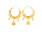 22K Yellow Gold Hoop Earrings