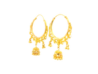 22K Yellow Gold Hoop Earrings