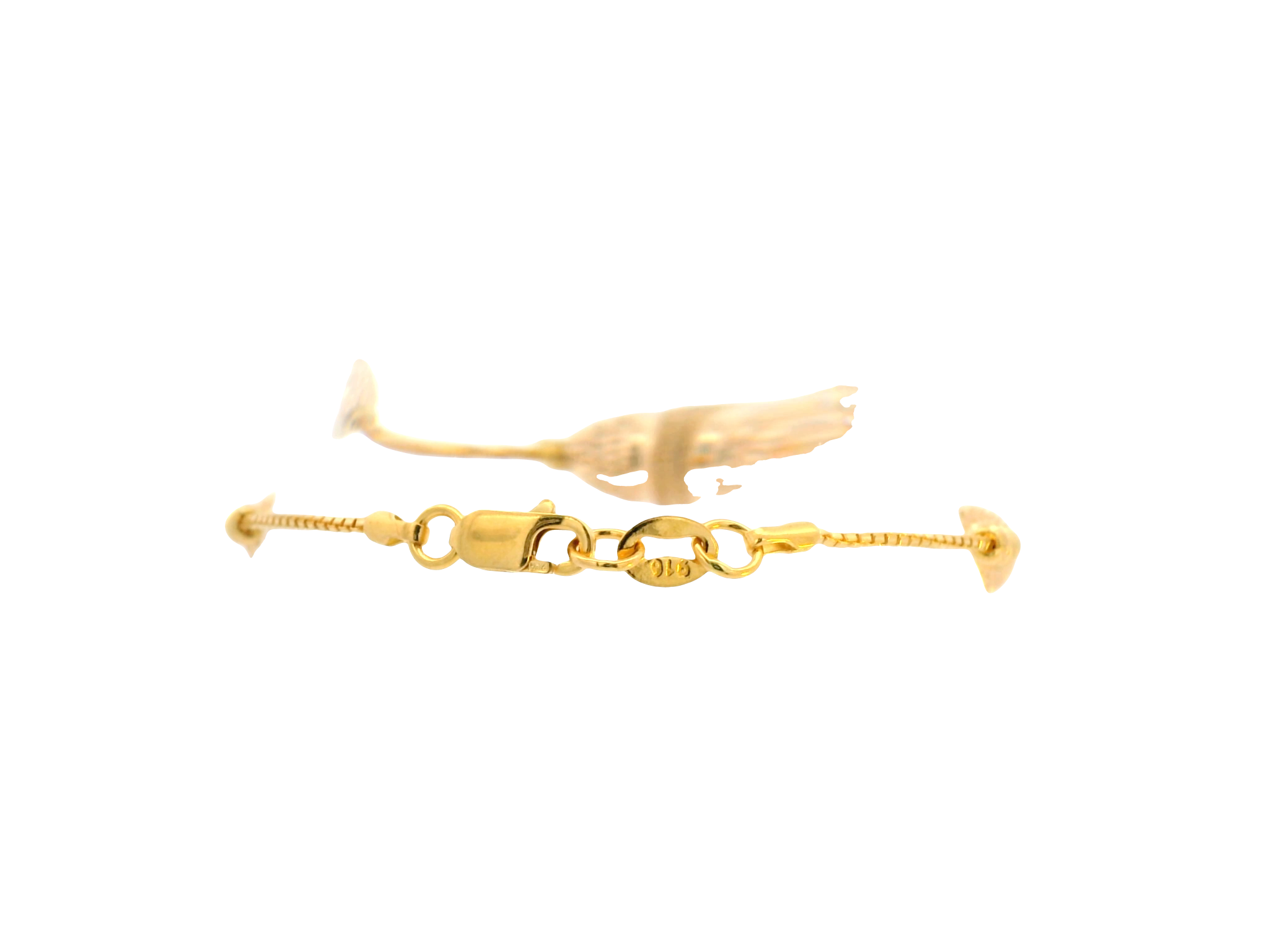 22K Yellow Gold Ladies Bracelet with Lobster Lock