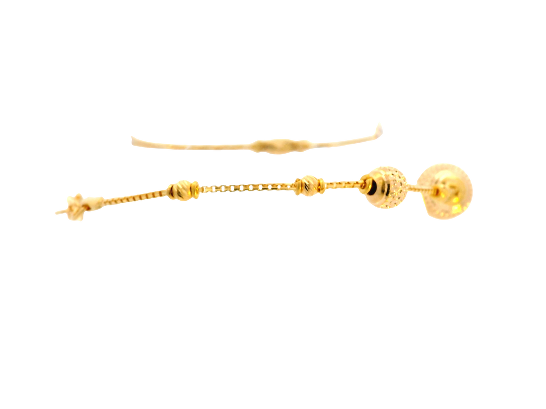 22K Yellow Gold Ladies Bracelet with Lobster Lock