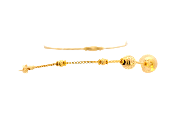 22K Yellow Gold Ladies Bracelet with Lobster Lock