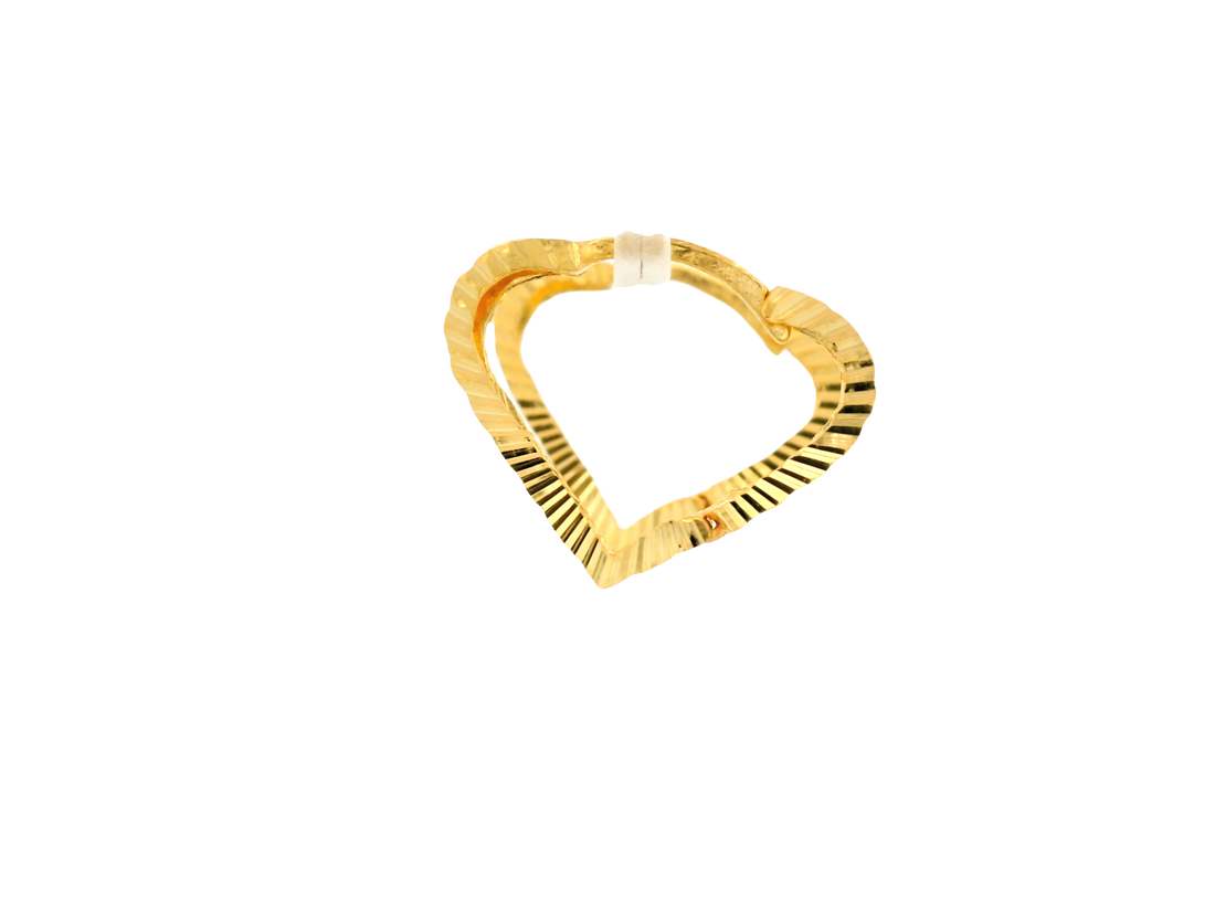 22K Yellow Gold Hoop Earrings