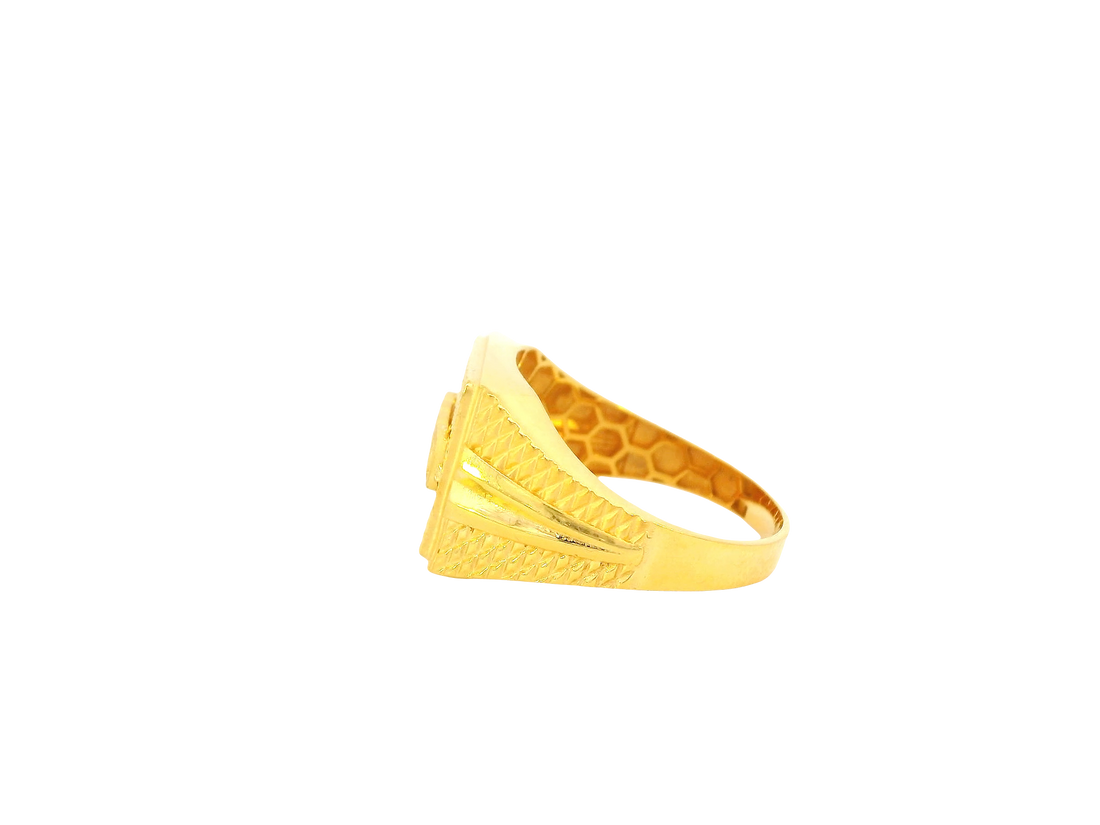 22K Yellow Gold Men’s Ring