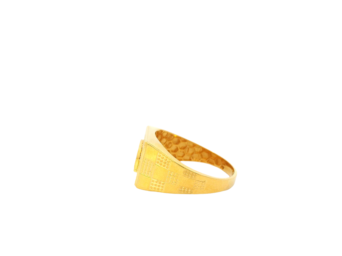 22K Yellow Gold Men’s Ring