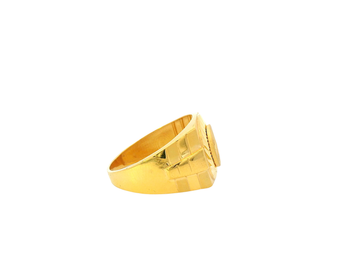 22K Yellow Gold Men’s Ring