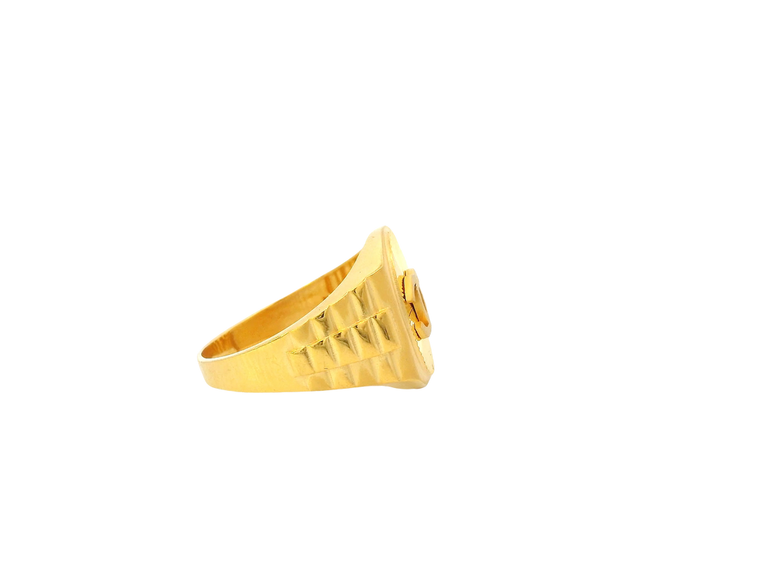 22K Yellow Gold Men’s Ring