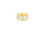 22K Yellow + White Gold Ladies Ring