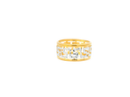 22K Yellow + White Gold Ladies Ring