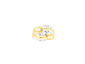 22K Yellow + White Gold Ladies Ring
