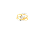 22K Yellow + White Gold Ladies Ring