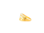 22K Yellow + White Gold Ladies Ring