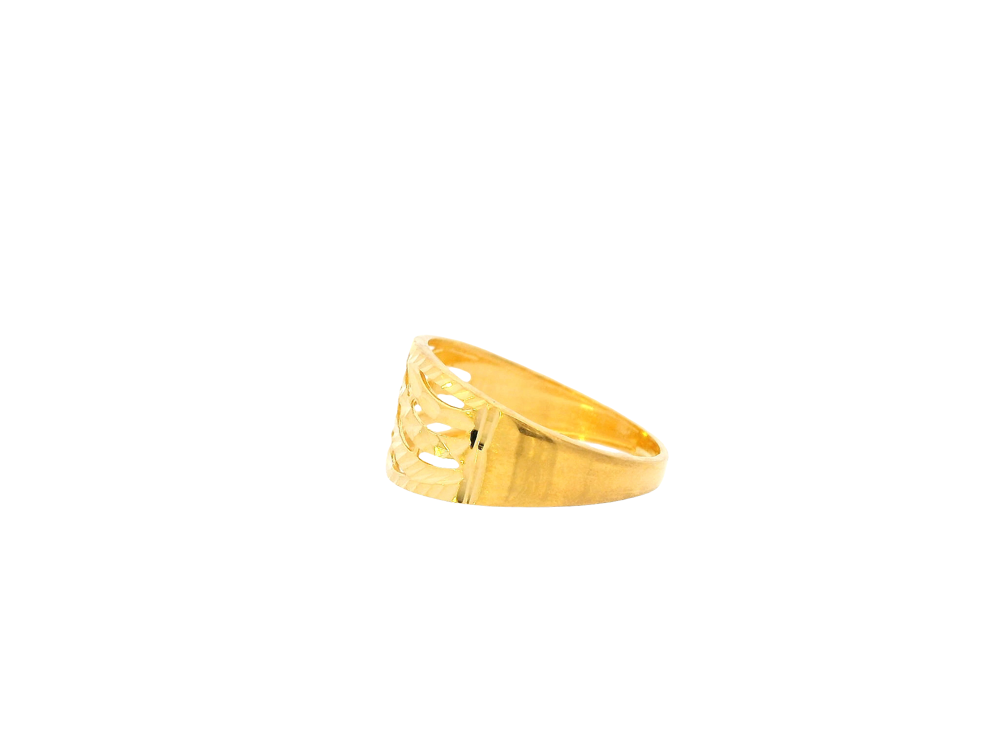 22K Yellow + White Gold Ladies Ring