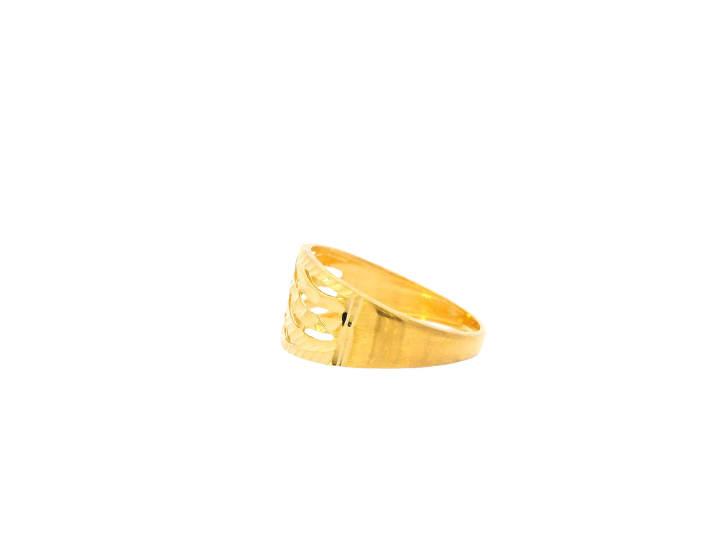 22K Yellow + White Gold Ladies Ring