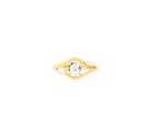 22K Yellow + White Gold Ladies Ring