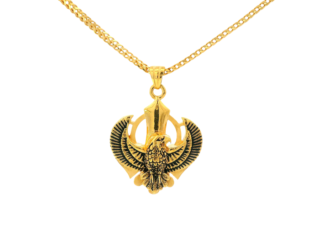 22K Yellow Gold Khanda Pendant