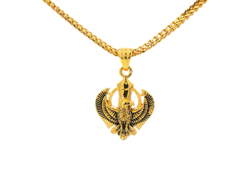 22K Yellow Gold Khanda Pendant