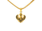 22K Yellow Gold Khanda Pendant