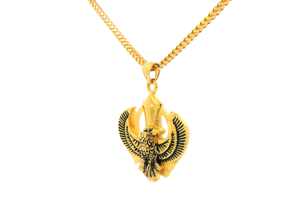 22K Yellow Gold Khanda Pendant