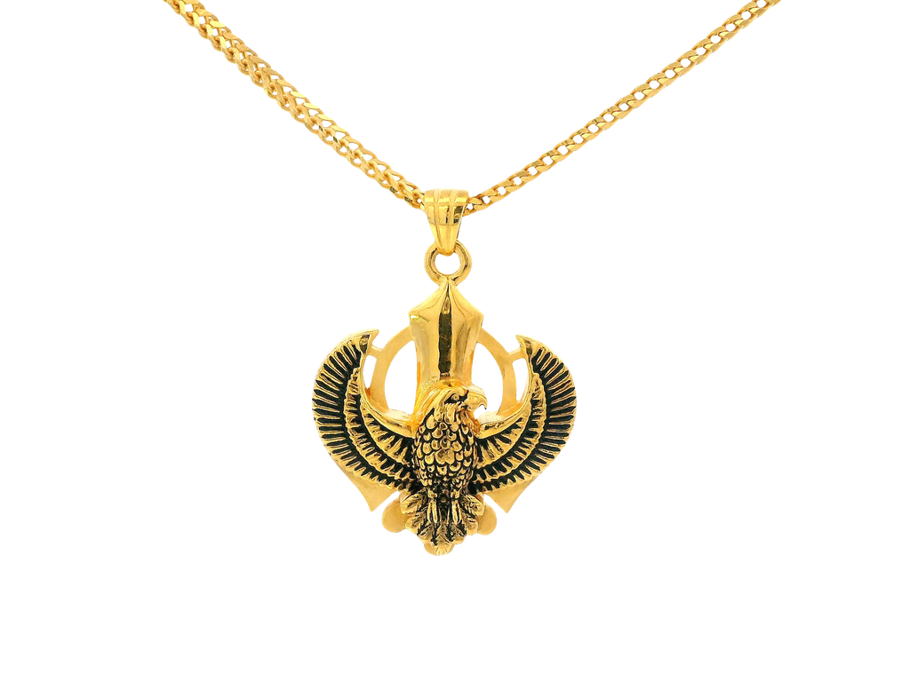22K Yellow Gold Khanda Pendant