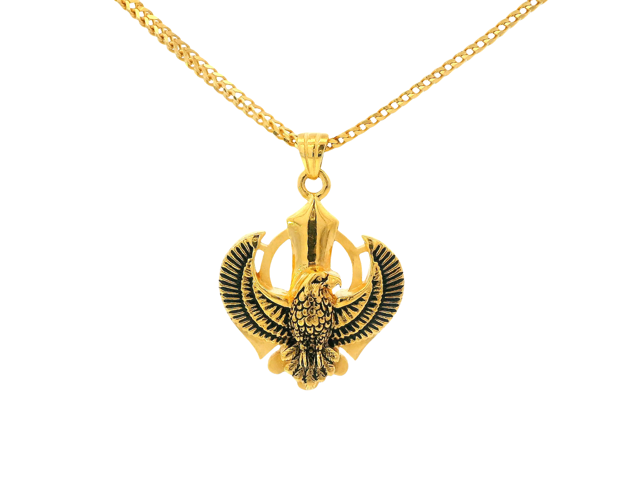 22K Yellow Gold Khanda Pendant
