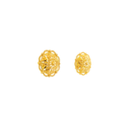 22K Yellow Gold Traditional Stud Earrings | Heavy Premium Polished Tops