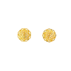 22K Yellow Gold Traditional Stud Earrings | Heavy Premium Polished Tops