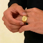Fancy 22K Yellow Gold Men’s Ring – 5.7g, Size 9.2