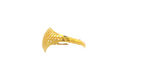 22k Yellow Gold Mesh Pattern Ring