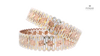 Exquisite 22K Tri-Color Gold Bangles – Set of 2
