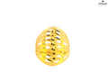 22K Yellow Gold Openwork Ring with Textured Design