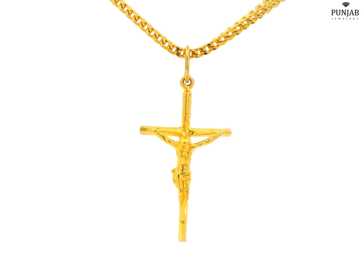 22K Yellow Gold Cross Pendant