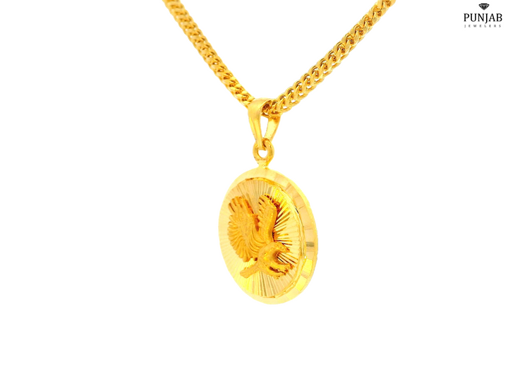 22K Yellow Gold Pendant with Eagle Symbol