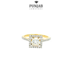 18K Yellow Gold Diamond Ring with 0.86 CT Diamond (SI Clarity)
