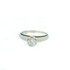 18K White Gold Diamond Ring with 0.53 CT Diamond (VS Clarity)