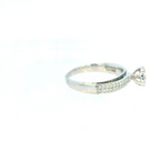 18K White Gold Diamond Ring with 0.53 CT Diamond (VS Clarity)