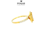 18K Yellow Gold Diamond Ring with 0.89 CT Diamond (VS-SI Clarity)