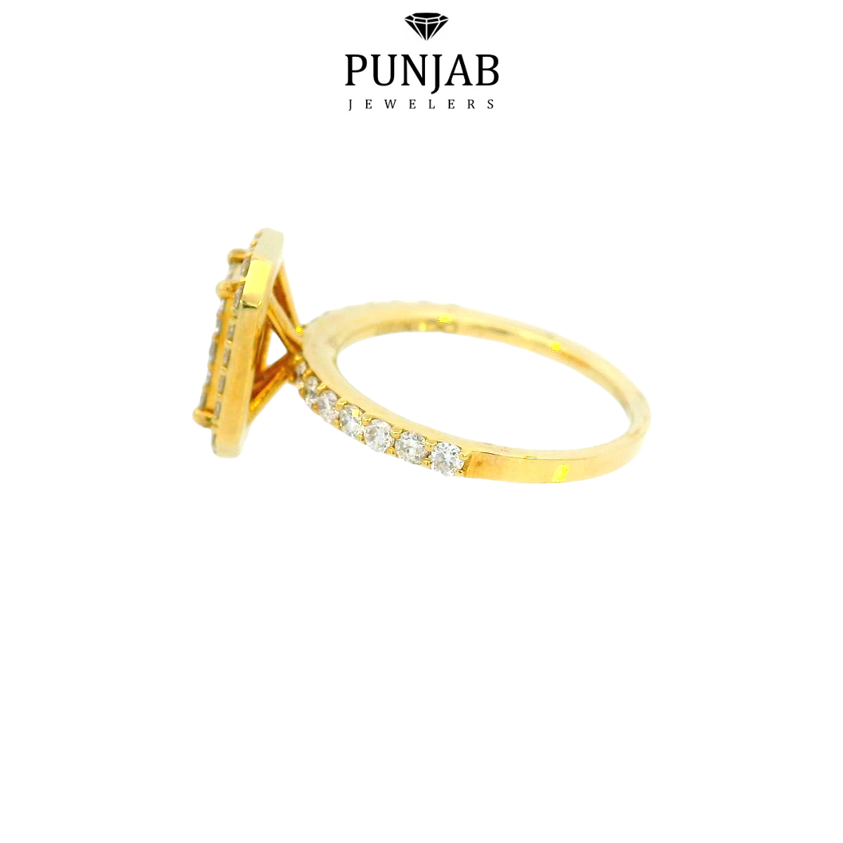 18K Yellow Gold Diamond Ring with 0.89 CT Diamond (VS-SI Clarity)