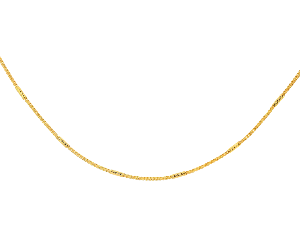 22K Yellow Gold Classic Chain with Lobster Lock