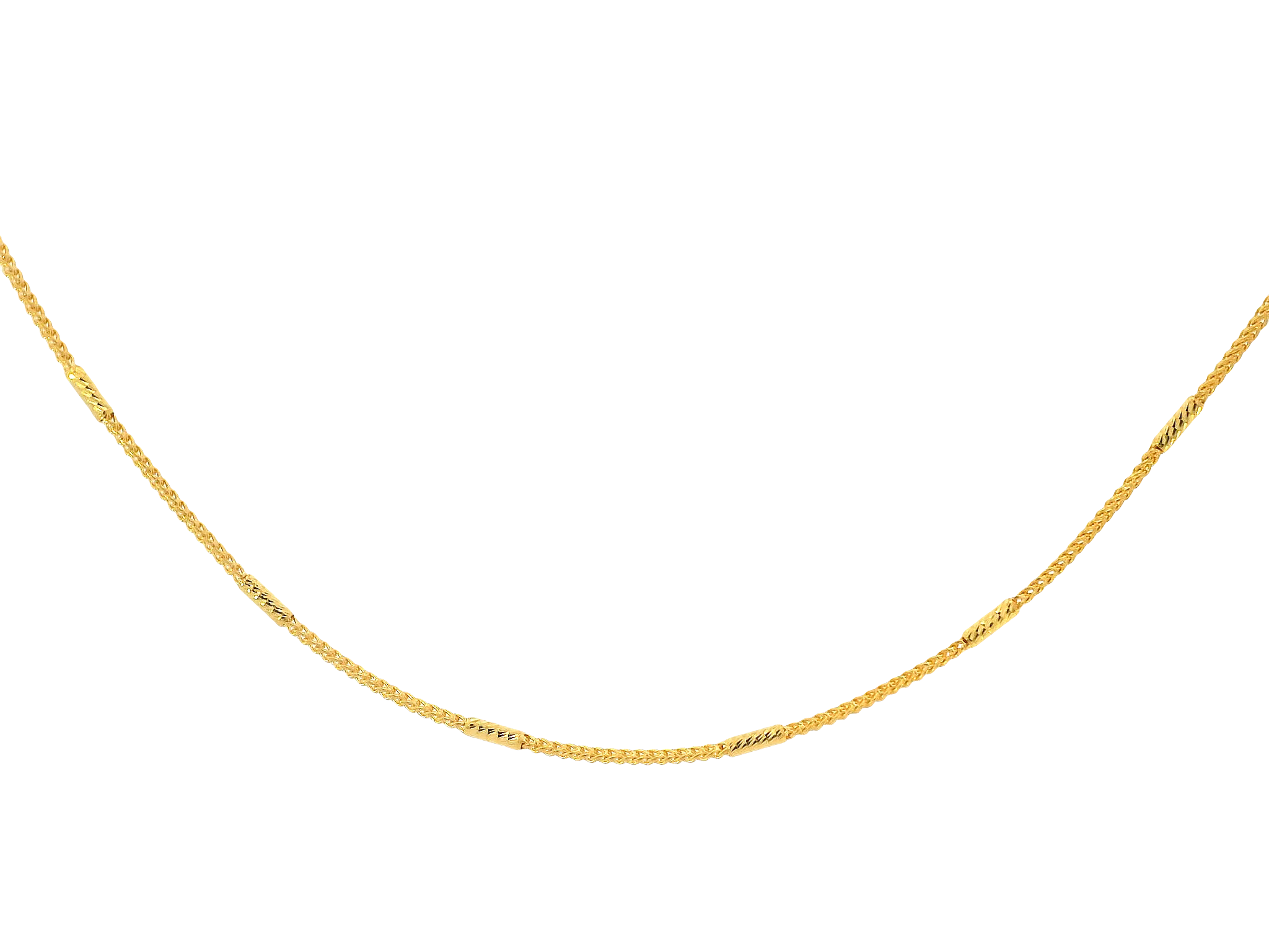 22K Yellow Gold Classic Chain with Lobster Lock