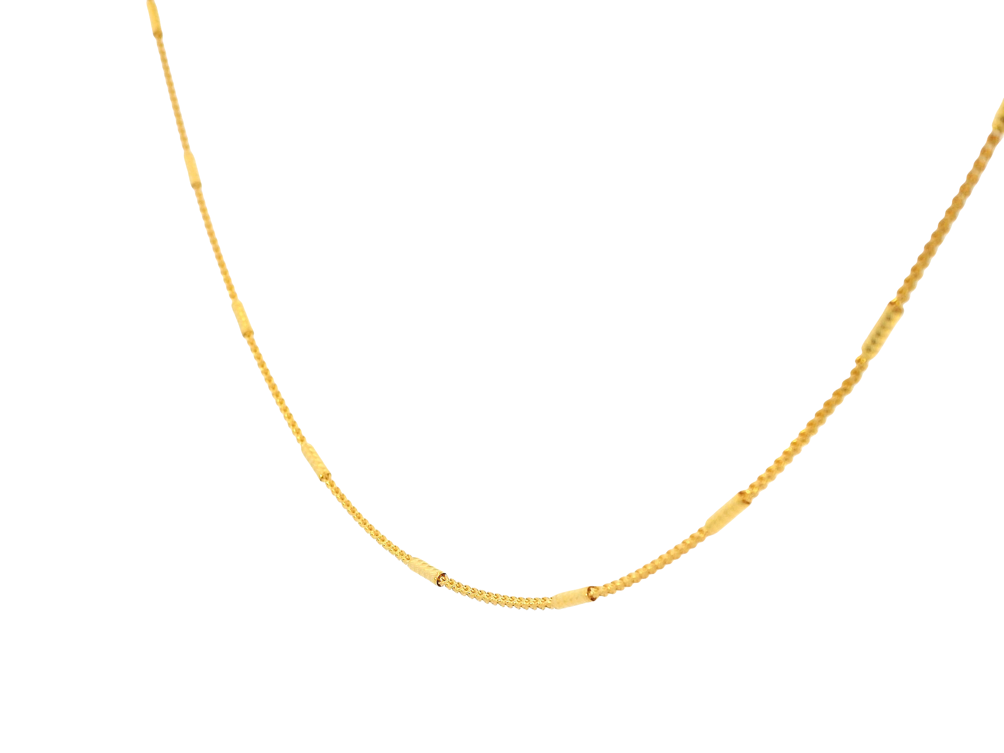 22K Yellow Gold Classic Chain with Lobster Lock