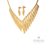 22K Minimalist Yellow Gold Double-Layered Cable Chain Necklace