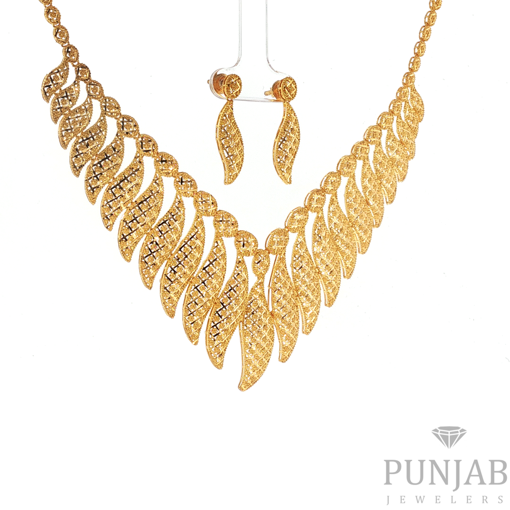 22K Minimalist Yellow Gold Double-Layered Cable Chain Necklace