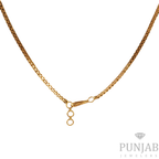 22K Minimalist Yellow Gold Double-Layered Cable Chain Necklace