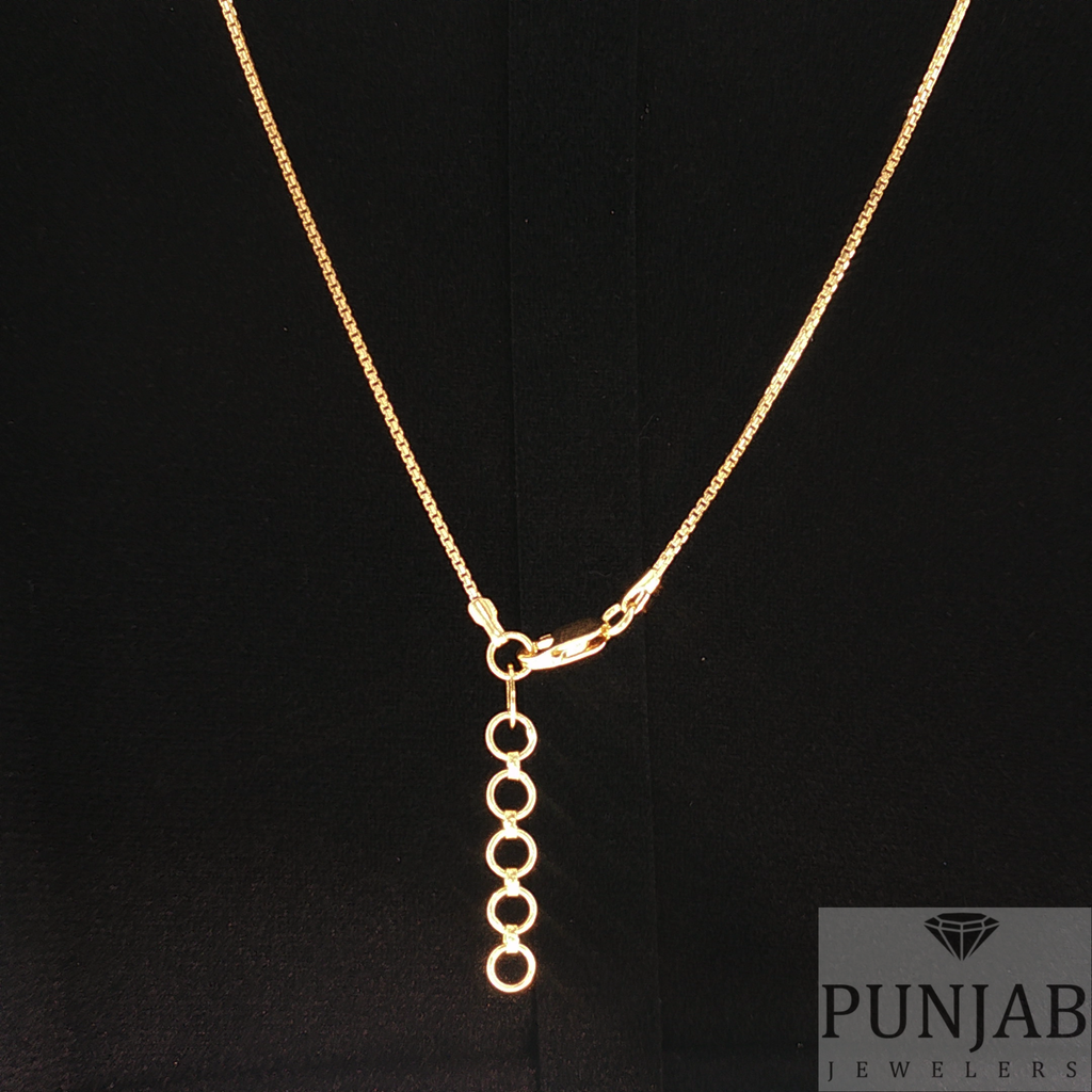 22K Polished Yellow Gold Beaded Strand Necklace