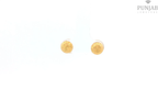 22K Yellow Gold Fancy Stud Earrings with Screw Back