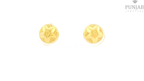 22K Yellow Gold Fancy Stud Earrings with Push Back