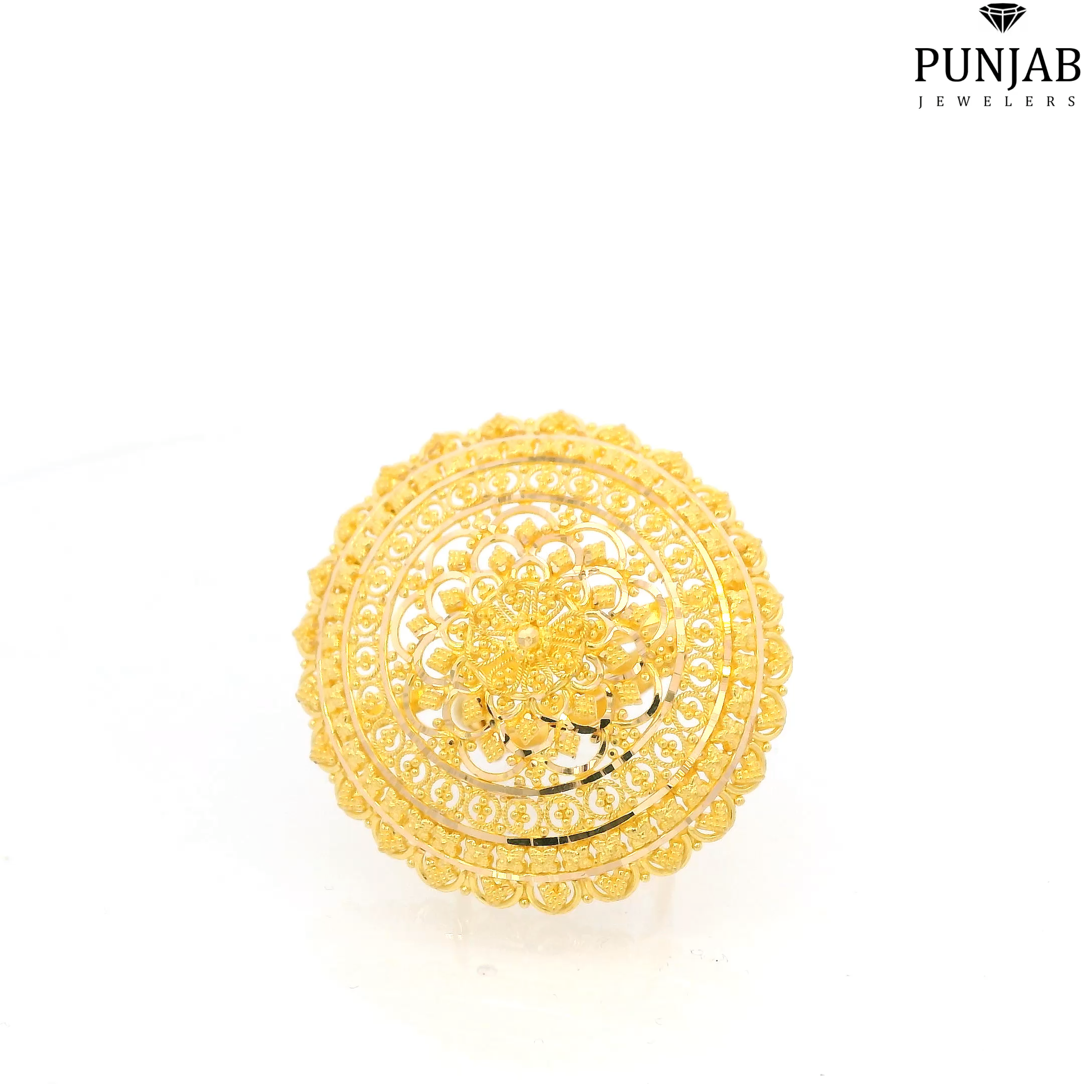22K Yellow Gold Adjustable Traditional Ring