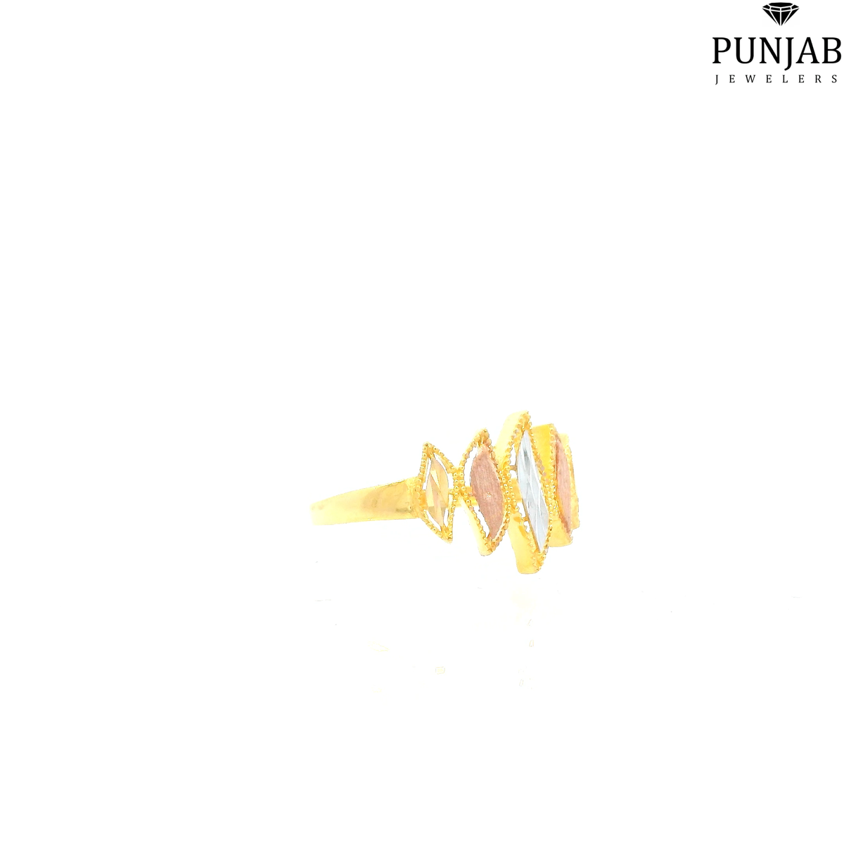 22K Two-Tone Gold Fancy Ring