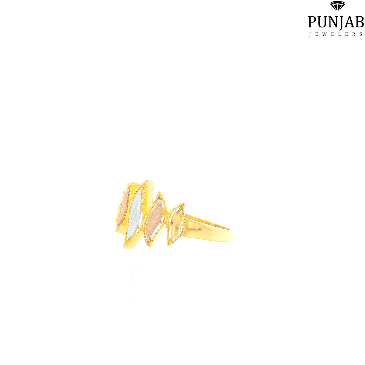 22K Two-Tone Gold Fancy Ring